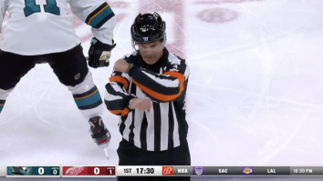 NHL’s Coolest Referee Wes McCauley Steals The Show With Hilariously Exciting Fighting Call (Video)