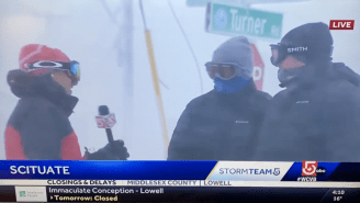 The Most Boston Interview Of All-Time Goes Viral After Tom Brady Retires During Snowstorm