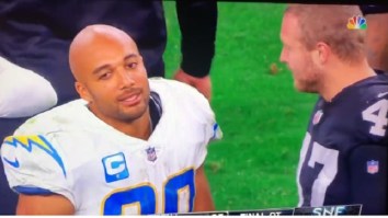 Raiders Player Appears To Tell Austin Ekeler That They Were Going To Take A Knee Before Chargers Controversial Timeout
