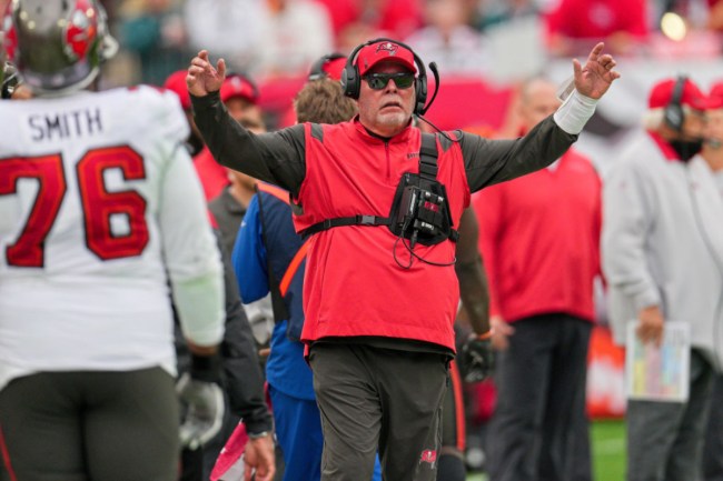 NFL Fans React To Bruce Arians Being Fined For Slapping Player's Helmet