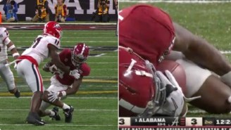 Potential First-Round 2022 NFL Draft Pick Jameson Williams Suffers Serious-Looking Leg Injury During National Championship Game