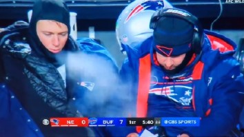 Video Of Mac Jones Being Fascinated With His Own Breath In Freezing Cold Weather Goes Viral