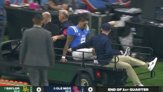 Potential Top 10 NFL Draft Pick Matt Corral Gets Carted Off With Injury At Sugar Bowl