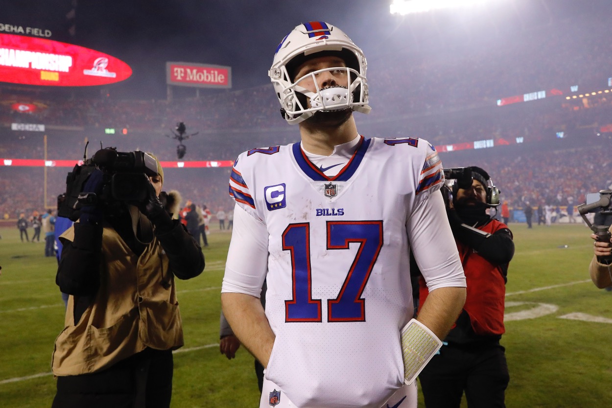 Josh Allen may have jinxed Bills' AFC championship game hopes in sideline  video