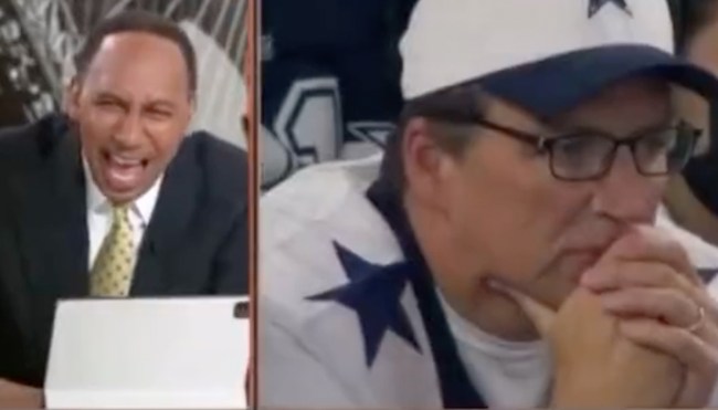 Stephen A. Smith Laughs At Supercut Of Sad Cowboys Fans On 'First Take'