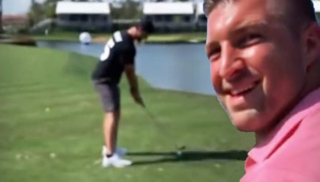 Tim Tebow Dunks Fan Who Hit 17th Green At TPC Sawgrass In Water