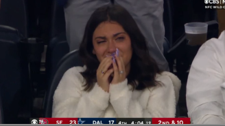 Cowboys Fan Hysterically Crying In The Stands During Cowboys-Niners Game Goes Viral