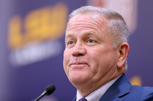 Brian Kelly Arrives Late To Press Conference Because Of Hilarious Issue