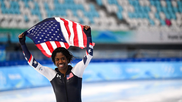 U.S. Speedskater Erin Jackson Only Started The Sport Five Years Ago, Makes History As Black Woman Winning Gold