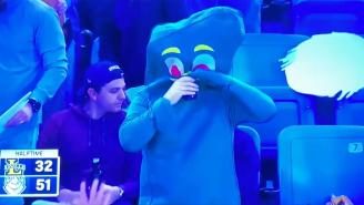 Gumby Chugging Beers On Live TV While His Team Gets Mollywhopped Is What College Hoops Is All About