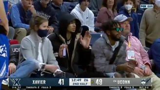 James Bouknight Hilariously Sneaks Into Student Section After Being Ejected From Courtside Seats At UConn
