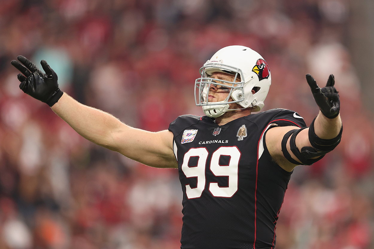 J.J. Watt is way too massive for this soccer jersey