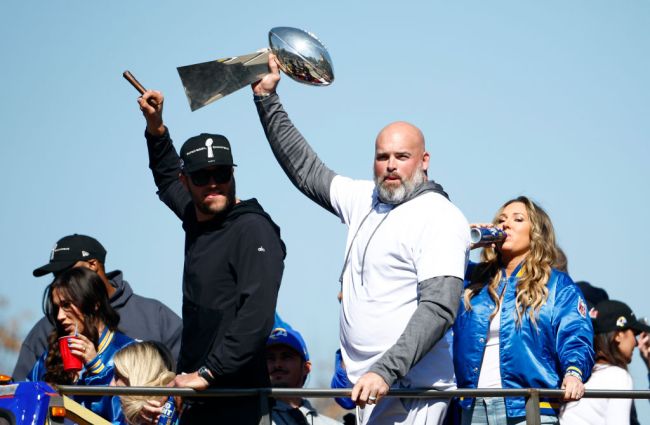 Andrew Whitworth Is Going Viral For This Inspiring Speech At The LA Rams Super Bowl Parade