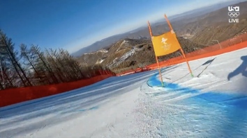 Insane POV Video Goes Viral Showing What It’s Like To Be An Olympic Skier On An Icy Course