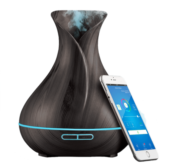 Smart Wireless Essential Oil Aromatherapy 400ml Ultrasonic Diffuser & Humidifier - daily deals