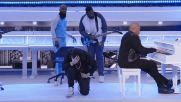 Eminem Knelt During Super Bowl Halftime Show Even After The NFL Reportedly Told Him Not To