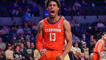 Fans Were Furious Over A Filthy Foul By Clemson’s David Collins That Got Him Tossed