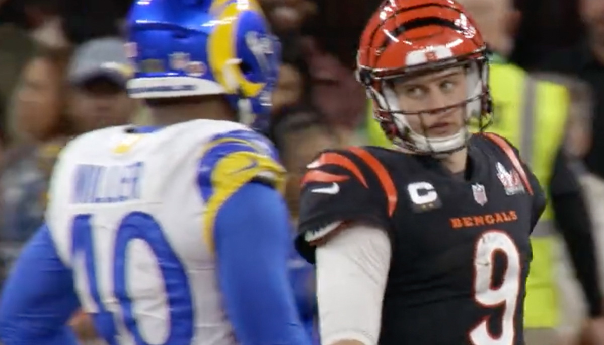 Hey Von, I'm Joe”: Watch Joe Burrow Aimlessly Introduce Himself to LA Rams'  Star-Studded Defense Before They Obliterated Him - EssentiallySports