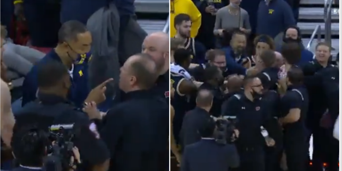 Juwan Howard Loses His Mind And Throws Punches After Getting Into Heated  Confrontation With Wisconsin HC Greg Gard - BroBible