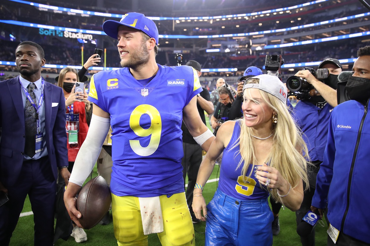 Matthew And Kelly Stafford Discuss Partying At SB Parade And Vegas