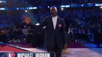 Michael Jordan Showed Up To All-Star Game And Got Louder Cheers Than LeBron James In Cleveland