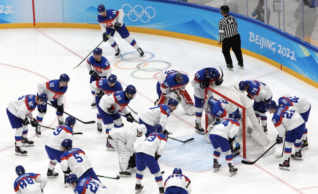Slovakian Youth Hockey Team Loses Their Minds After Country's Olympic Team Upsets USA In A Shootout