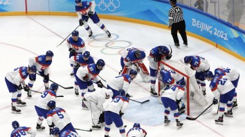 Slovakian Youth Hockey Team Loses Their Minds After Country’s Olympic Team Upsets USA In A Shootout