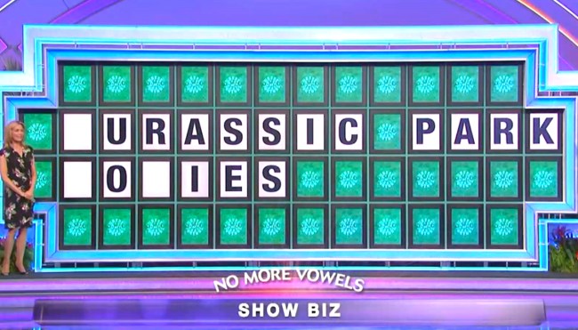 'Wheel Of Fortune' Contestant Had Awful Guess For 'Jurassic Park' Puzzle