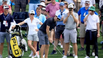 PGA Tour Caddie Flips 8-Iron Upside Down, Hits 17 Green At TPC Sawgrass Like It’s No Big Deal