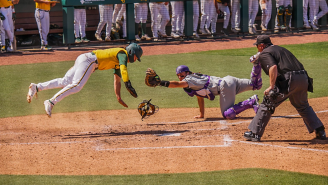 Baylor Baseball Player Somehow Avoids Being Tagged Out With The Most Ridiculous Slide Of All-Time