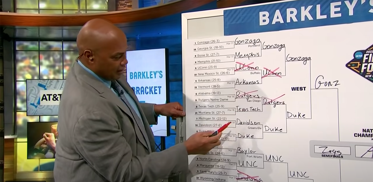 Charles Barkley Goes Viral Explaining His Terrible March Madness Bracket