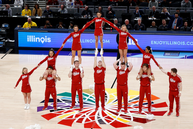 Indiana Cheerleaders Go Viral For Exhilarating March Madness Rebound