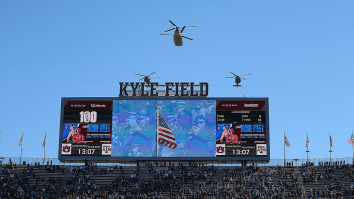 Texas A&M Fans Inexplicably Got A Bicycle Stuck On Top Of Kyle Field And Nobody Knows How