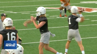 Quinn Ewers Looks How A Texas Quarterback Should Look During First Longhorns Spring Practice