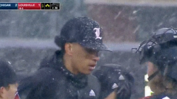 Michigan And Louisville Played Baseball In A Literal Blizzard And The Scenes Are Absolutely Wild