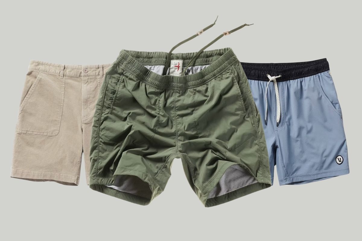 Everyday Stretch Shorts with a Comfortable Built-In Liner - Business Casual  Style- Khaki