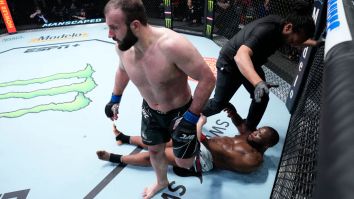 Azamat Murzakanov Starts UFC Fight Night With Unbelievable 3rd Round Flying Knee