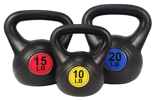 BalanceFrom Wide Grip Kettlebell Fitness Weight Set - daily deals