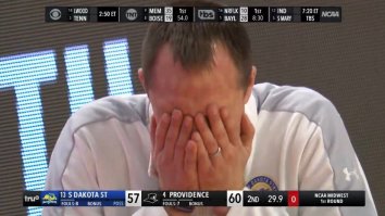 SD State Appeared To Get Screwed By Refs On Crucial 3-Point Foul Call Vs Providence And College Basketball Fans Weren’t Happy About It