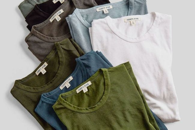 Forty Five Just Restocked Its Best-Selling $35 Supima Tee Just In Time For Spring