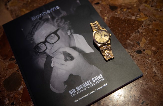 Michael Caine's Rolex Oysterquartz Broke A World Record At Auction And The Photos Are Amazing