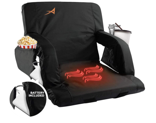 Heated Stadium Seats for Bleachers with Back Support