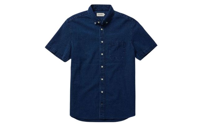 What To Wear A Taylor Stitch Short Sleeve Indigo Jack Shirt