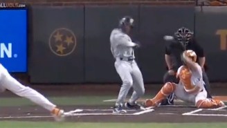 College Pitcher Drills Umpire With 102 MPH Fastball Directly In The Face