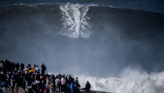 North Carolina Surfer Charges 100-Foot Wave In Portugal, Possibly The Biggest Wave Surfed This Year