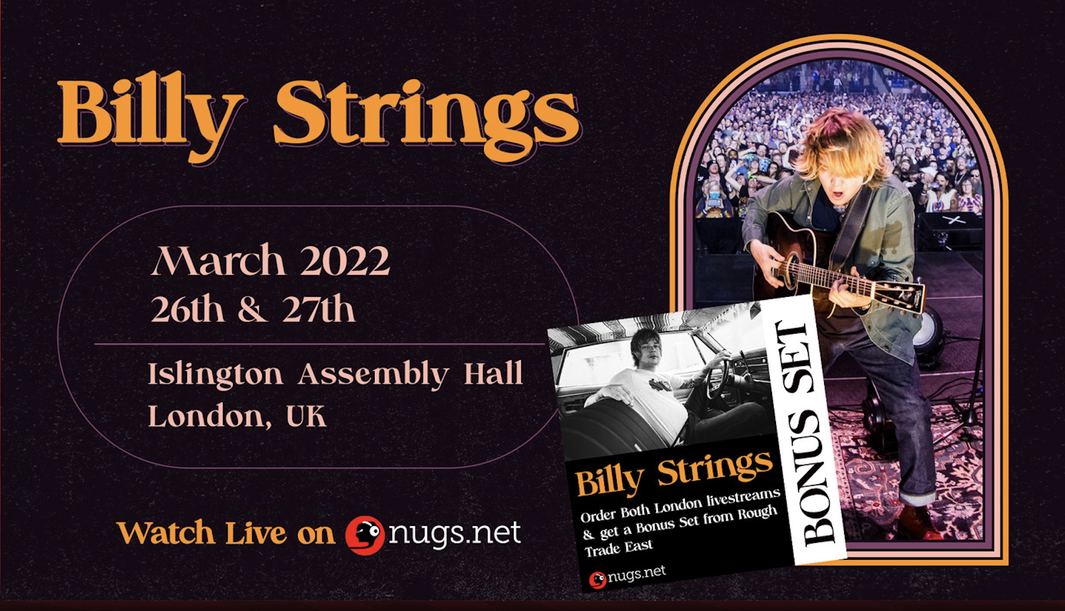 How To Livestream Billy Strings From London via BroBible