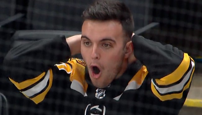 Bruins Fan Has Hilarious Reaction To Overturned Goal