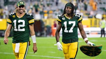 Aaron Rodgers Is Catching Tons Of Heat For Davante Adams Leaving Green Bay