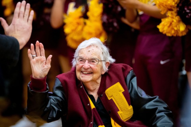 Sister Jean Attending Loyola-Chicago's Game Against Ohio State