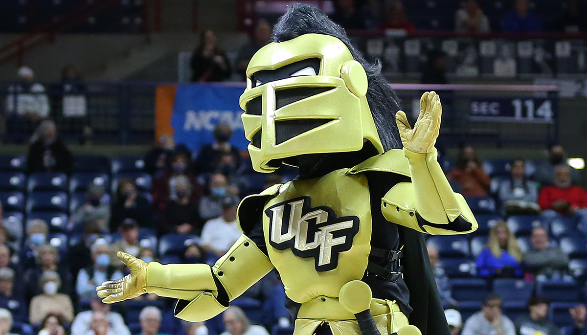 UCF Trolls UConn With Civil Conflict Trophy At March Madness Game